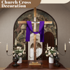 190cm Large Standing Wooden Cross Decorative Cross for Christmas Easter Wedding