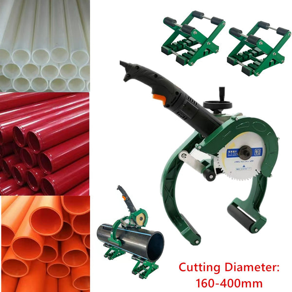 1800W PVC Pipe Cutter Electric Pipe Cutter Round Pipe Cutting Machine 160-400MM