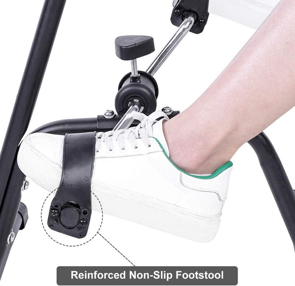 Adjustable Pedal Exerciser Hand Arm Leg Peddler for Seniors Elderly Home Gym