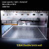 1:64 Scale Diorama Car Garage Model LED Lighting Vehicle Garage Parking Gift