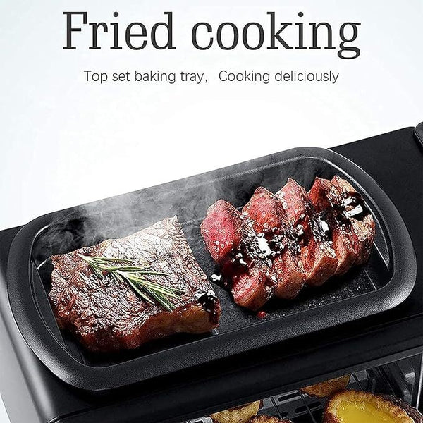 3-in-1 Breakfast Station Includes Coffee Maker Non-Stick Griddle Toaster Oven