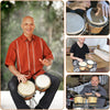 Bongo Drums 6”7” Wood Percussion Bongos for Kids Adults Beginners Natural Finish