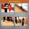 Portable Wall Jack for Lifting Wall Beams Iron Jack Capacity of Lifting 1000 lbs