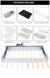 Outdoor Folding BBQ Grill Stove Charcoal Picnic Camping & Automatic Rotary Grill