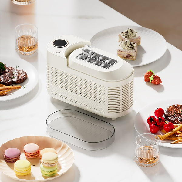 2-Power Mini Ice Maker 8 Cube Quick Ice Making Tool For RV Trip 21.6*9.3*12.8cm