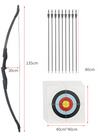 53" Archery Takedown Recurve Bow Set 40lbs Hunting Bow Arrows Target Shooting AU