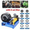 Manual Hydraulic Hose Crimping Machine10-45mm Heavy Duty Hose Pipe Crimper+8Dies