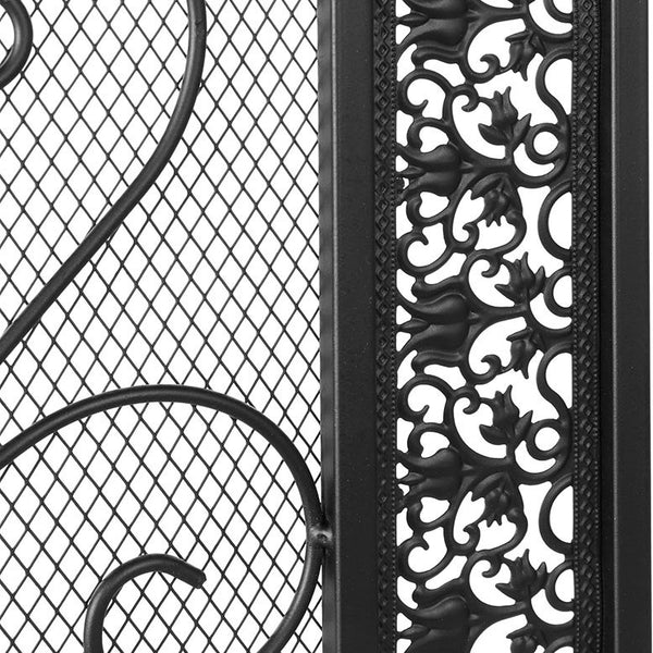 Retro Fire Screen Fireplace Gate Decor Fireguards Mesh Cover Hireplace Partition