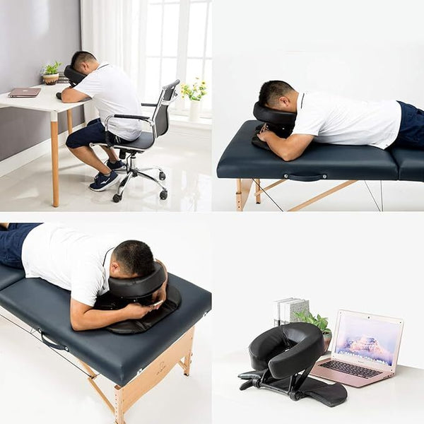 Massage Table Headrest Pillow Face Down Cradle Cushion Sleep Rest Kit Adjustable