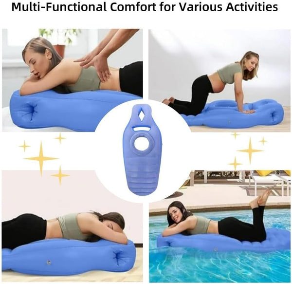 Pregnancy Mattress Inflatable Pillow Full Body Maternity Airbed with Hole Gifts