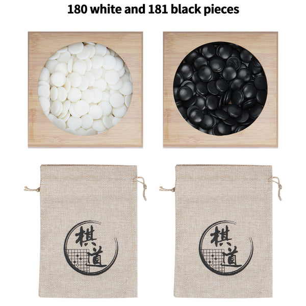 Folding Baduk Weiqi Board Game Portable Wooden Timber Strategy Go Game Set Gift