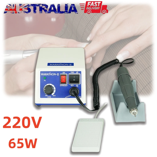 220V Toe Nail Grinder W/ Overload Protection & Ergonomic Pen Low-Noise AU Stock