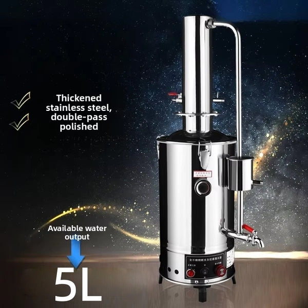 5L/h Water Distiller Purifier Machine Laboratory Auto Control Stainless Steel AU