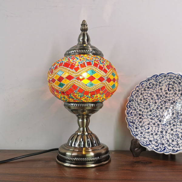 Handmade Mosaic Lamp Moroccan Glass Beside Lamp Table Desk Lamp Home Decoration