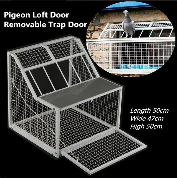 Pigeon Loft Door Single Entrance Pigeon Jump Cage Door 50*47*50cm Birdcage Trap