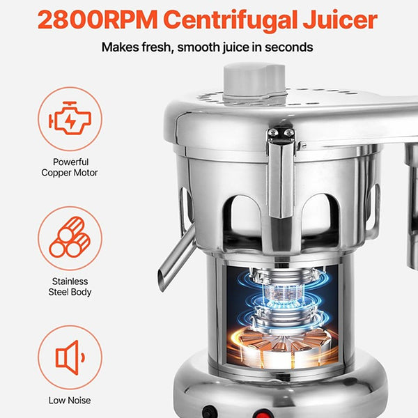 Juice Extractor Electric Centrifugal Juicer Machine Heavy Duty Commercial Juicer