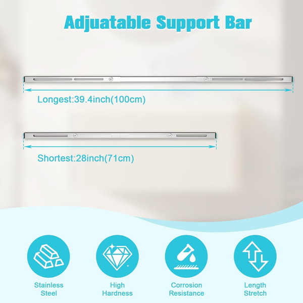 Undermount Sink Brackets Stainless Steel  for Kitchen Sink Support 71-100cm AU