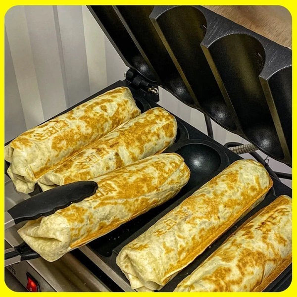 Electric Burrito Baker Chicken Wrap Maker Commercial Grill for Tortilla Rolls AU