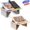 Felt Jigsaw Puzzle Table Puzzle Board with 3-Tilting-Angle 4 Drawers & Cover