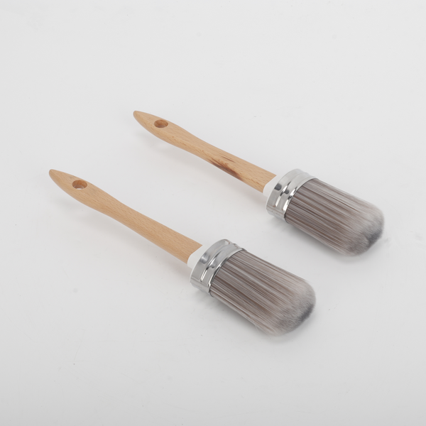 12pc Round Chalk Paint Brush 2.28'' Wall Paint Brushes for Furniture Painting AU