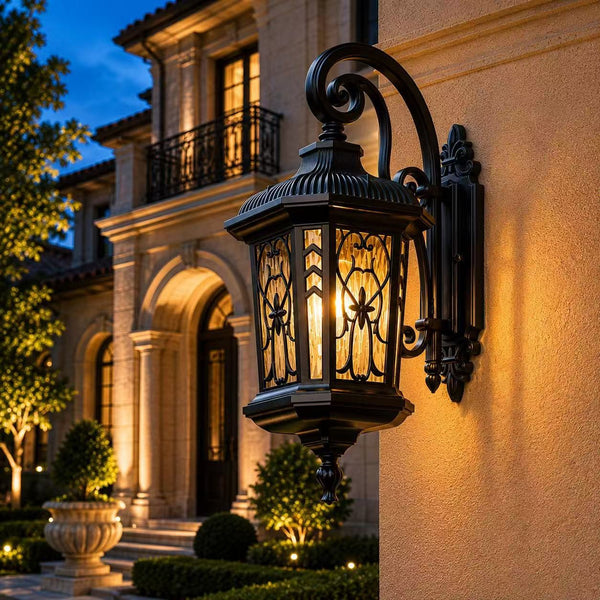 Garden Outdoor Wall Lamp Black Wall Sconce Hotel Wall Lights Balcony Wall Light