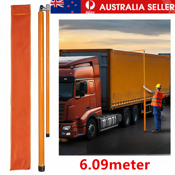 Load Height Measuring Stick Adjustable Pole Non-Conductive for Truck Trailer
