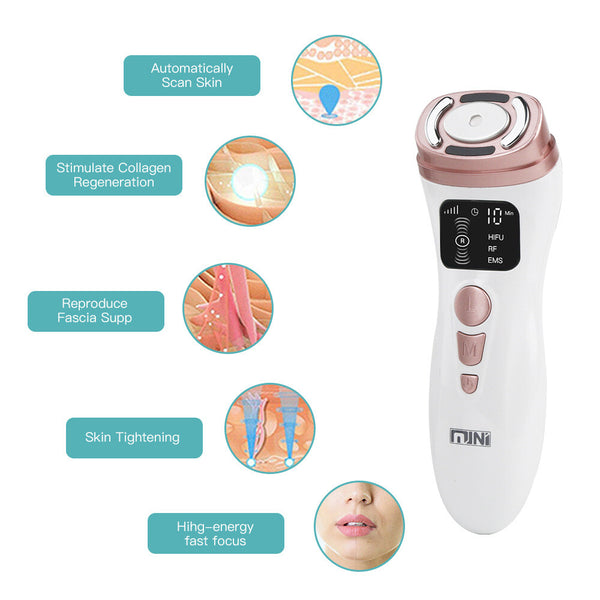 2nd Generation Mini HIFU Machine EMS Face Massage Wrinkle Remove Beauty Device