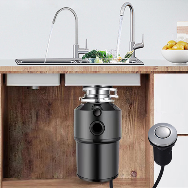 750W Kitchen Food Waste Garbage Disposer with Remote Control Air Switch 2000ML