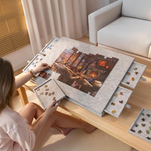 1000Pcs jigsaw Puzzle Board  Light Weight with 2-in-1 Designed Stand & Cover AU