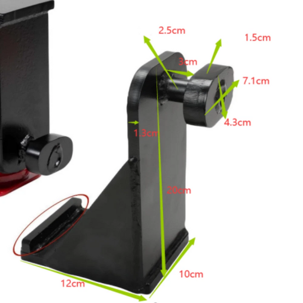 2x Heavy-Duty Shipping Container Jack Lug Leveler with U-Shaped Handle Shippin