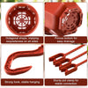 24PCS Plastic Hanging Plant Pots 17cm Hanging Plant Containers Hanging Planters