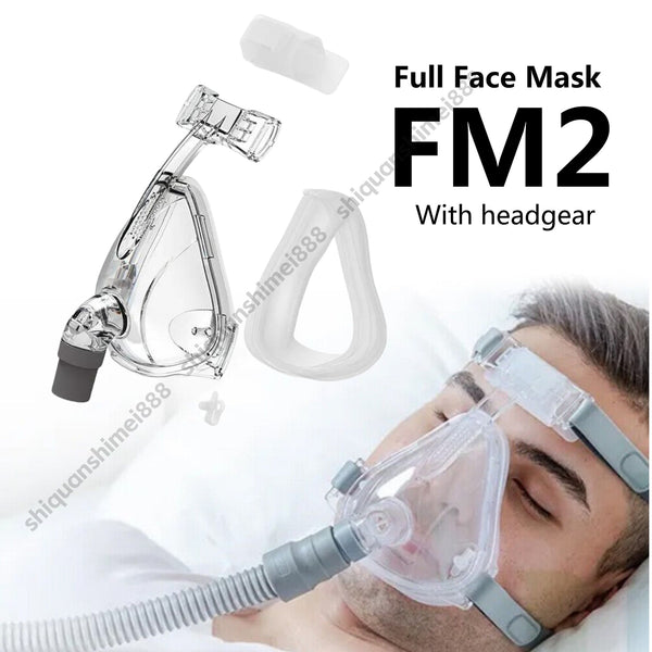 FM2 Full Face CPAP Mask for CPAP/APAP Machine Use Mask with Adjustable Headgear