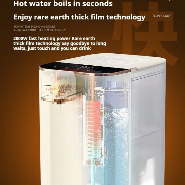 3s Fast Hot Water Dispenser 5 Gear Temperature Electric Water Boiler 3L 2000W