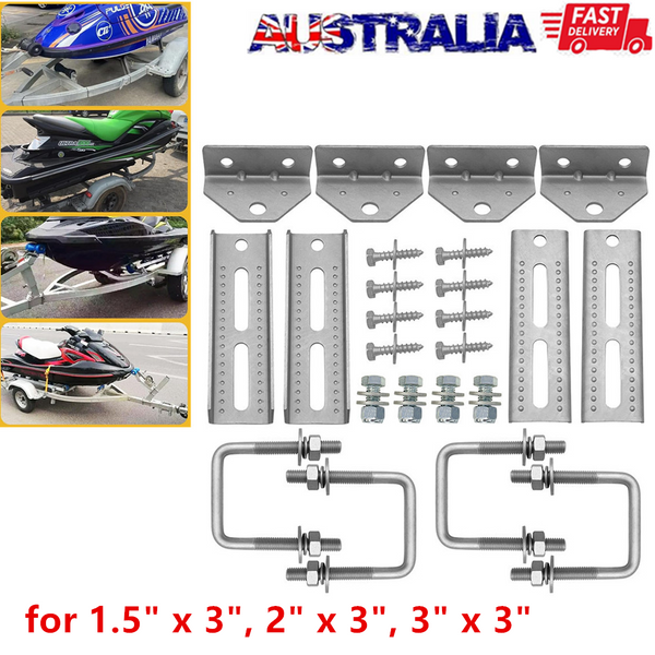 8" Boat Trailer Bunk Brackets Galvanized Swivel Top Boat Trailer Crossmembers AU