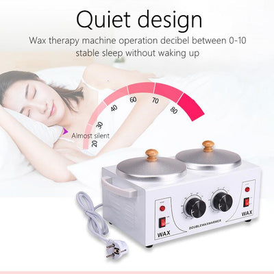 220V Double Wax Pot Warmer Waxing Machine For Full Body Adjustable Temperature