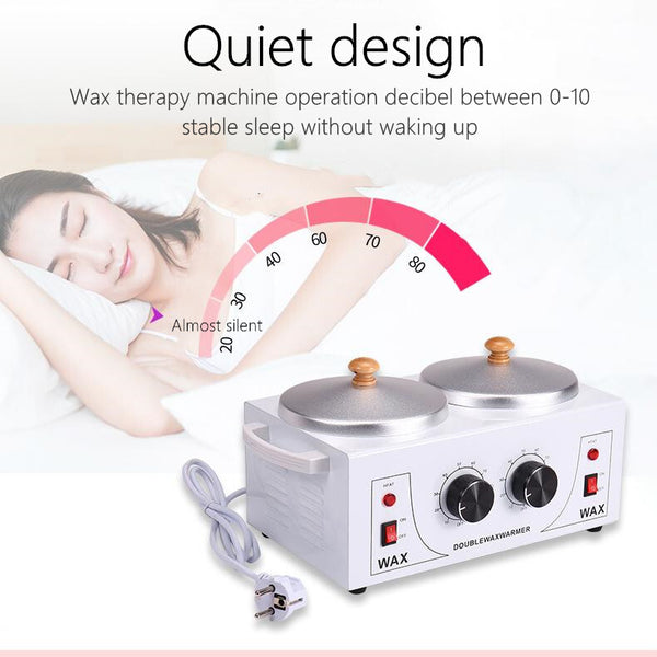 220V Double Wax Pot Warmer Waxing Machine For Full Body Adjustable Temperature