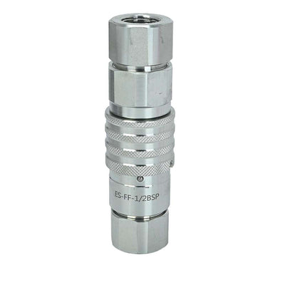 1/2" BSP Flat Face Hydraulic Couplers Skid Steer Bobcat Quick Connect Fittings