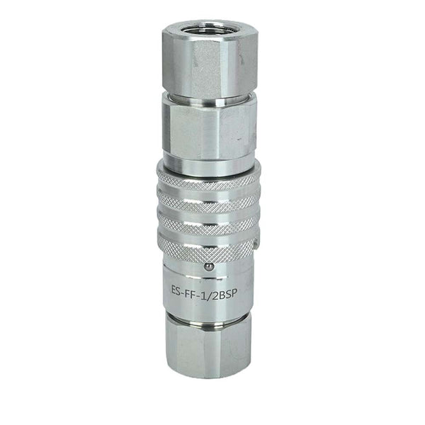 1/2" BSP Flat Face Hydraulic Couplers Skid Steer Bobcat Quick Connect Fittings