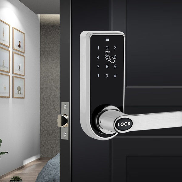 Electronic Door Lock 3-in-1 Password RFID Card Touchscreen Keypad Smart Lock