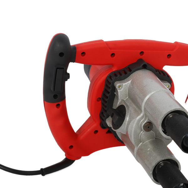 6 Speed Electric Cement Mixer Paint Concrete Mortar Mixing Drill Double Paddle