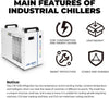 6L Industrial Water Chiller 0.81HP Water Cooling System for CO2 Laser Engraving