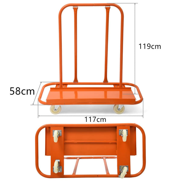 Drywall Cart Dolly Steel Panel Dolly Panel Truck Cart for Plywood Plasterboard