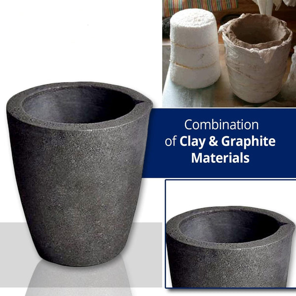 10/16KG High-Purity Graphite Melting Crucible Smelting Tool for Gold Silver AU
