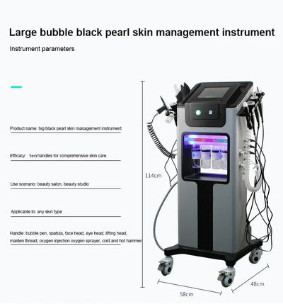 10 in 1 Hydro Dermabrasion Machine Hydrogen Oxygen Skin Care Small Bubble Device