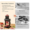 2-in-1 Meat Tenderizer Tool Stainless Steel Manual Cuber & Beef Jerky Slicer Set
