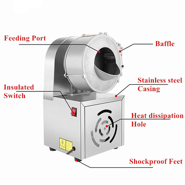 Commercial Slicer for Slicing Potatoes Radishes Electric Slicer Vegetable Cutter