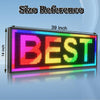 100x35cm WIFI Smart Programmable LED Sign Scrolling Display Board P10 Full Color