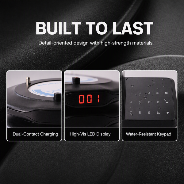 Restaurant Pager Wireless Calling System Vibrator Paging Device Bell Cafe Beeper