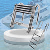 4 Steps Boat Ladder Telescoping Telescopic Yacht/Pontoon Ladder Boarding Ladder