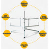 Wire Fence Spinning Reel Dispenser Feeder for Plain Barb Electric Fencing Wire